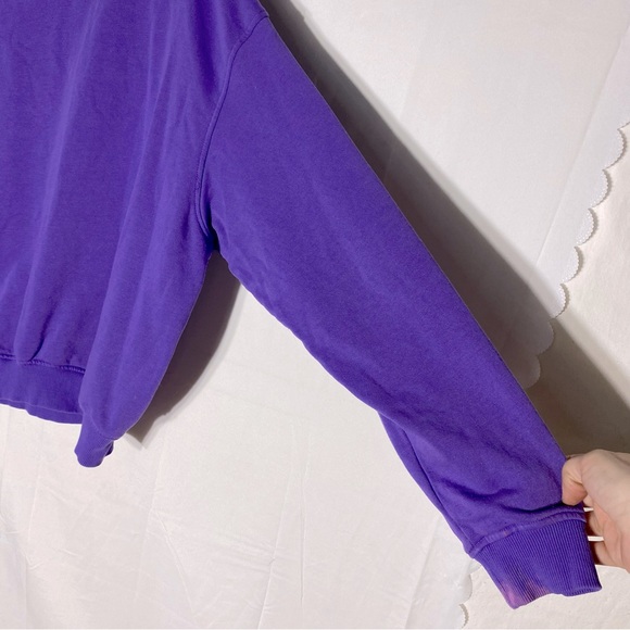 H&M Divided Purple Orange Oversized Crew Neck Alaska Sweatshirt XL - Picture 13 of 16